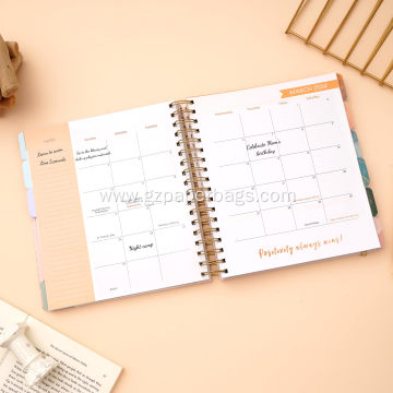 Custom Hardcover Weekly and Monthly Goal Planner Notebook